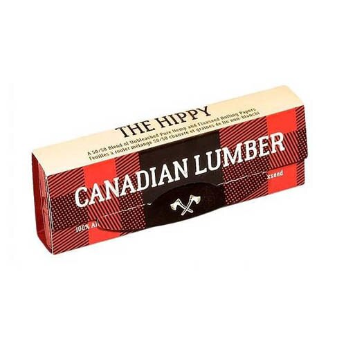 Canadian Lumber - Hippy Unbleached Hemp & Flax Rolling Papers with Tips