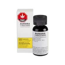 Aurora - 1:1 Indica Drops (10-15 mg/ml THC, 10-15 mg/ml CBD)