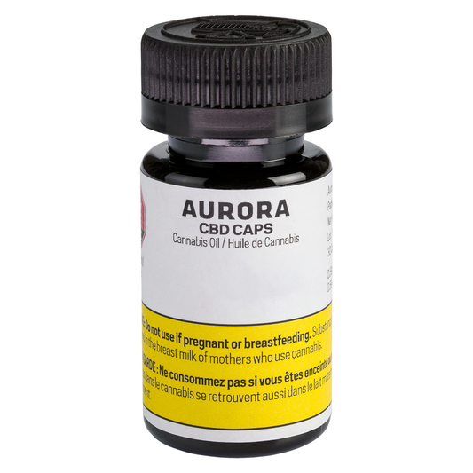 Aurora - CBD Capsules (2 mg THC, 7-10 mg CBD per cap)