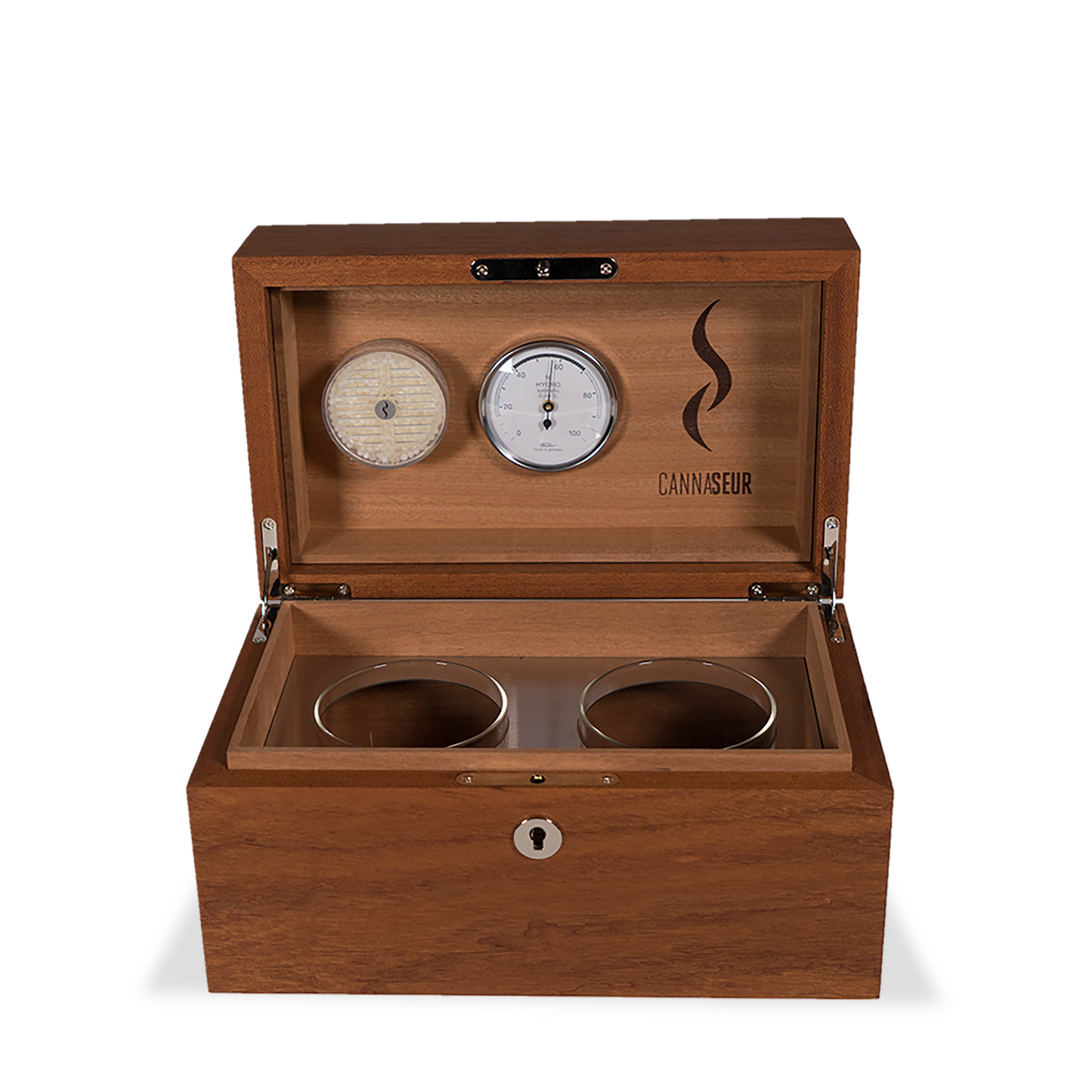 Cannaseur - Lockable Mahogany Humidor