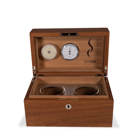 Cannaseur - Lockable Mahogany Humidor