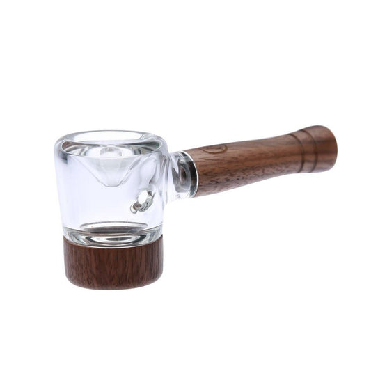 Glass & Walnut Pipe
