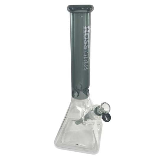 Hoss Glass - 16” Pyramid Beaker Base with Colour Top